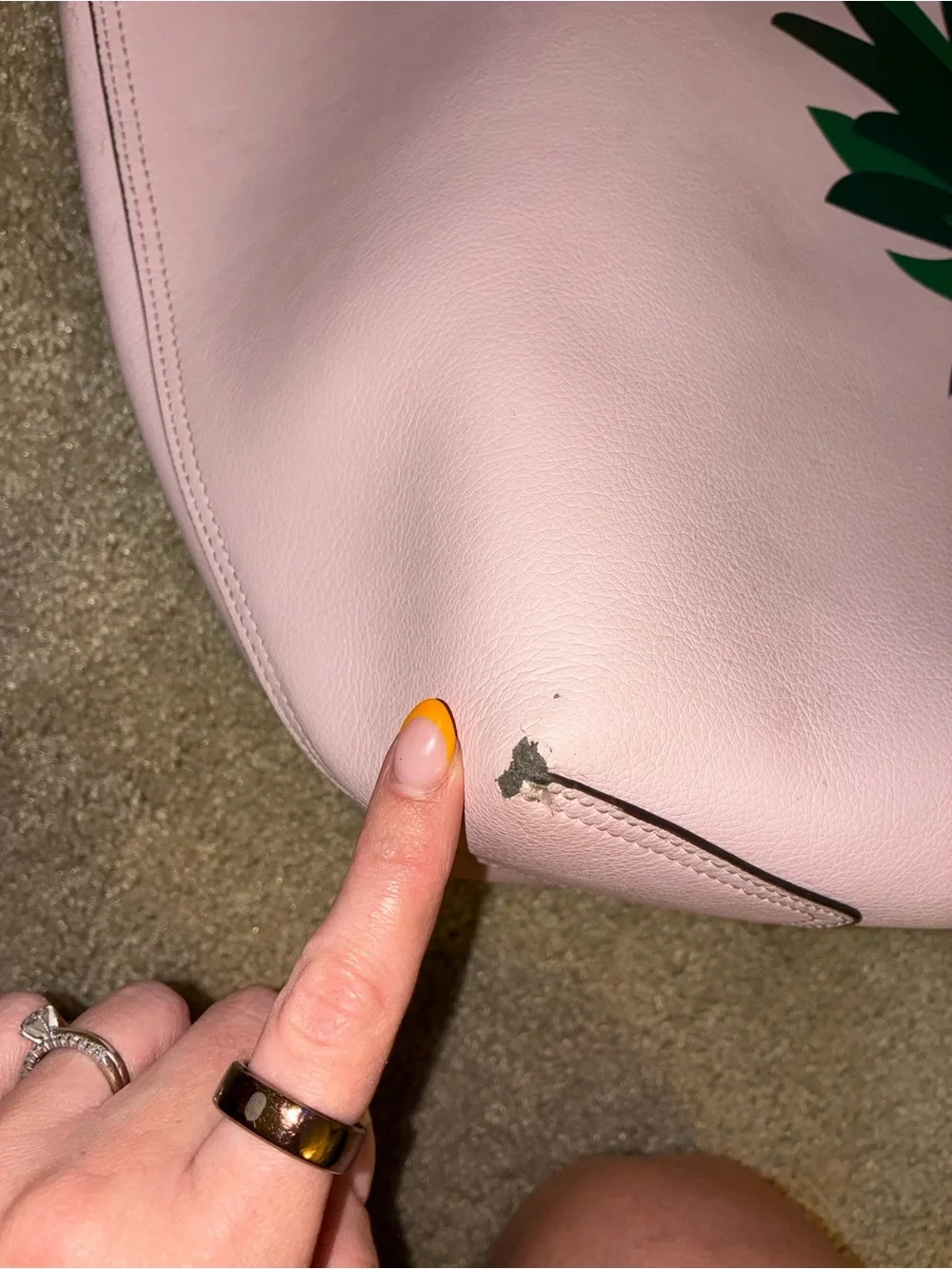 🍍Kate Spade New York Colada Reversible Leather Tote